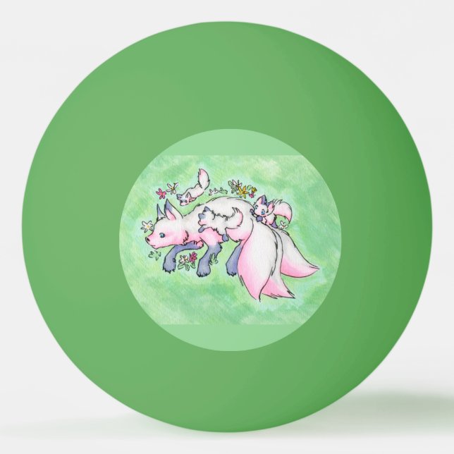 Bolinha De Ping Pong Raposa (Frente)