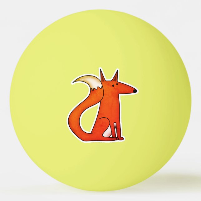Bolinha De Ping Pong Raposa (Frente)