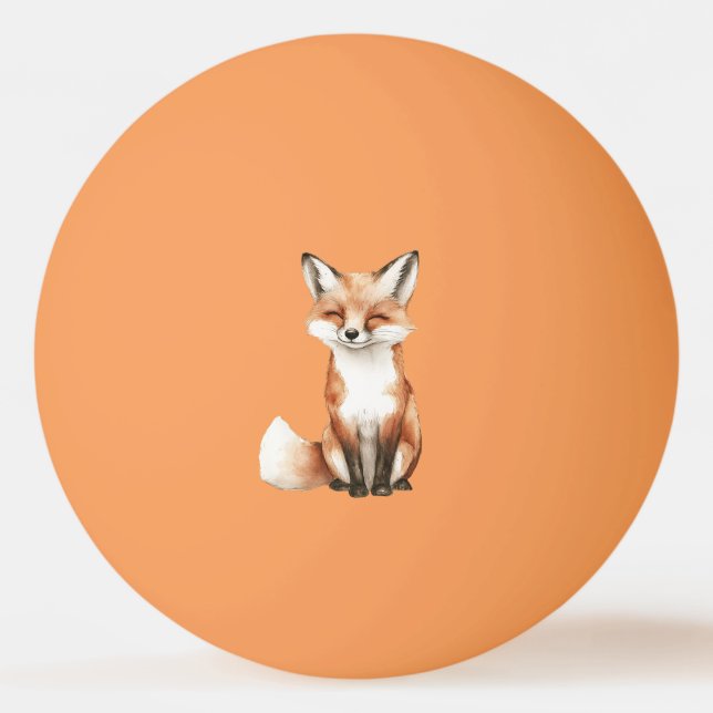 Bolinha De Ping Pong Raposa Sorridente (Frente)