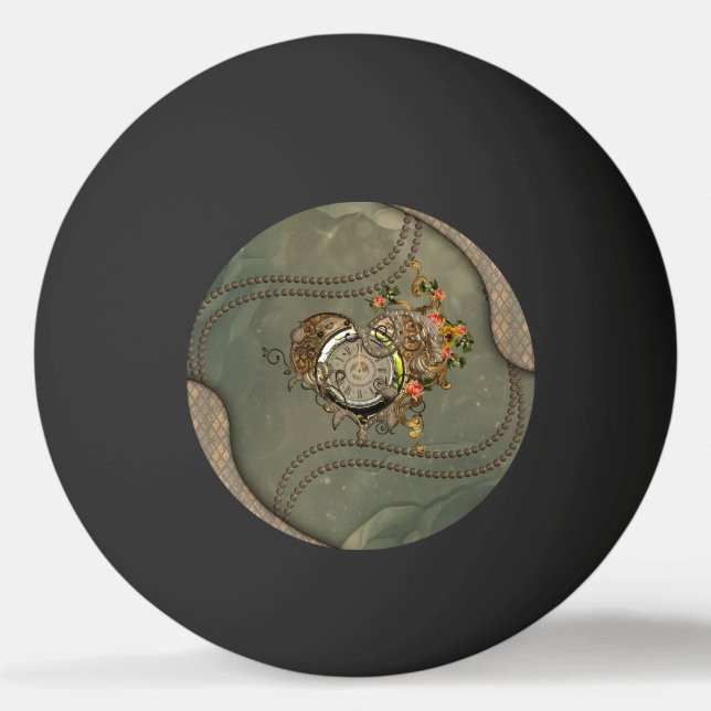 Bolinha De Ping Pong Relógio maravilhoso de steampunk (Frente)