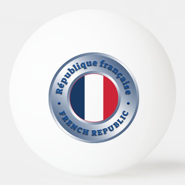 Bolinha De Ping Pong República Francesa (Frente)