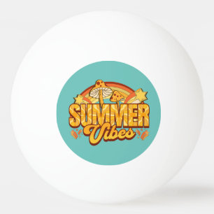 Bolinha De Ping Pong Retro Groovy Summer Vibes