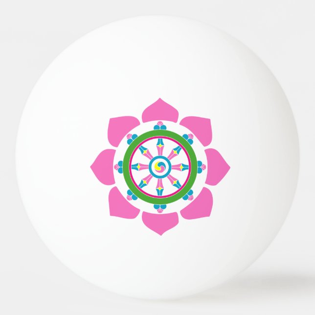 Bolinha De Ping Pong Roda Dharma (Verso)