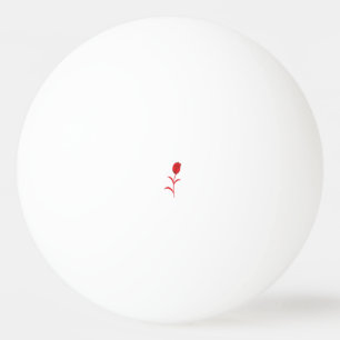 Bolinha De Ping Pong Rosa Madder, Lava Vermelho, Design floral