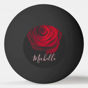 Bolinha De Ping Pong Rosa vermelha monográfica personalizada fotografia