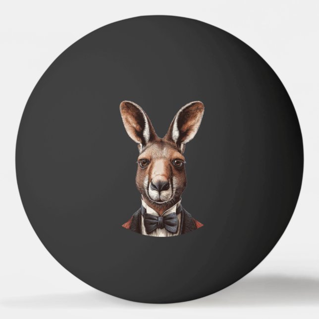 Bolinha De Ping Pong Rosto de Canguru (Frente)