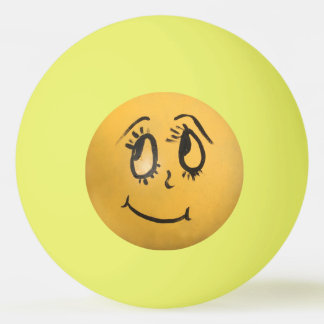 Bolinha De Ping Pong Rosto Feliz Bonito