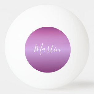 Bolinha De Ping Pong Roteiro branco violeta & feito sob encomenda roxo
