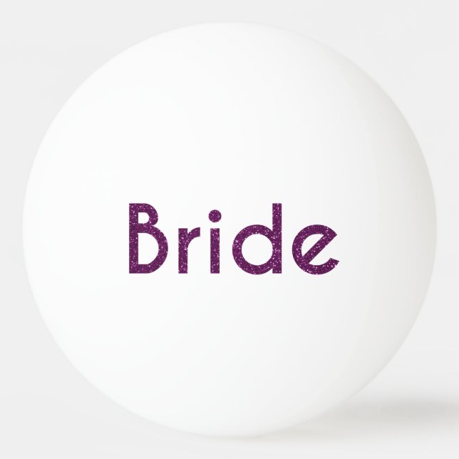 Bolinha De Ping Pong Roxo Brilhante (Frente)