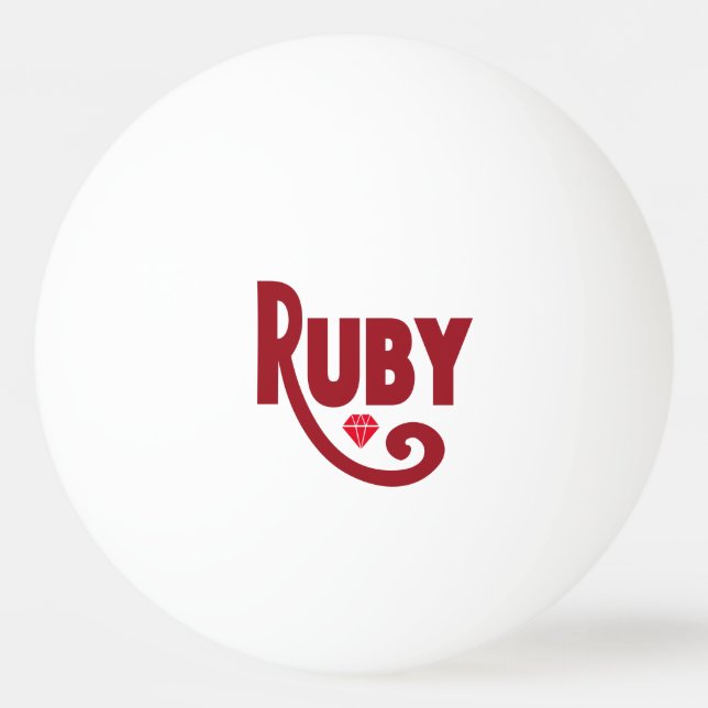 Bolinha De Ping Pong Ruby (Frente)