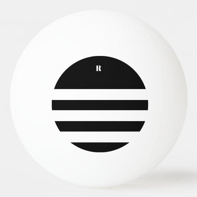 Bolinha De Ping Pong Saco de Tote em Branco e Preto Personalizado (Frente)