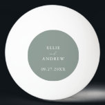 Bolinha De Ping Pong Sage Olive Green Casamento Personalizado<br><div class="desc">Bola de pingue-pongue verde-oliva. Presente perfeito para os recém-casados da sua vida!</div>