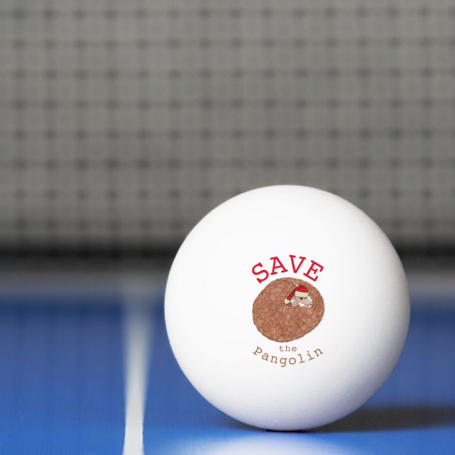 Bolinha De Ping Pong Salve o Slogan do Pangolin no Natal (Líquido)