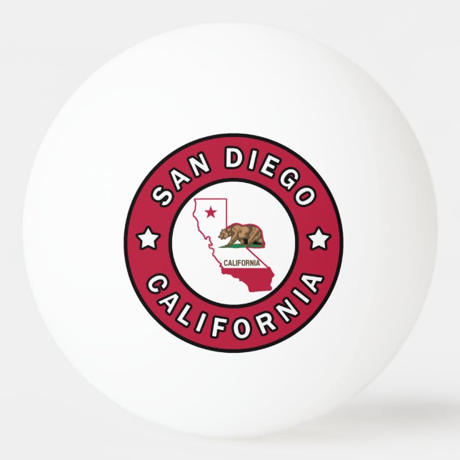 Bolinha De Ping Pong San Diego California (Frente)