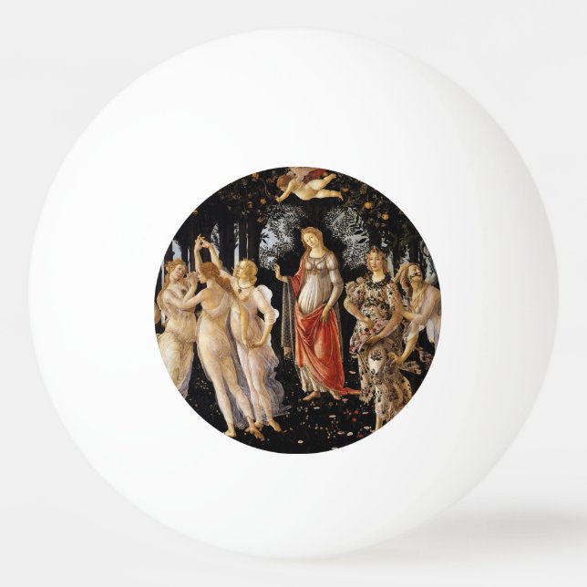 Bolinha De Ping Pong Sandro Botticelli - La Primavera (Frente)