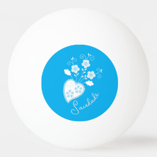 Bolinha De Ping Pong Saudade significa que sinto sua falta de coração p
