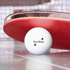 Bolinha De Ping Pong Schwarzweiss personalisiert
