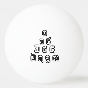 Bolinha De Ping Pong Script de Idioma do Laos / Laos
