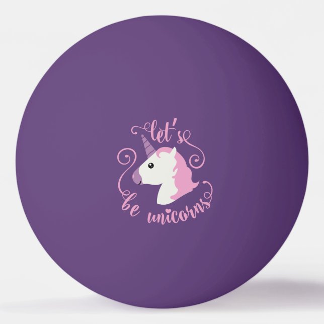 Bolinha De Ping Pong Seja unicórnios (o emoji) (Frente)