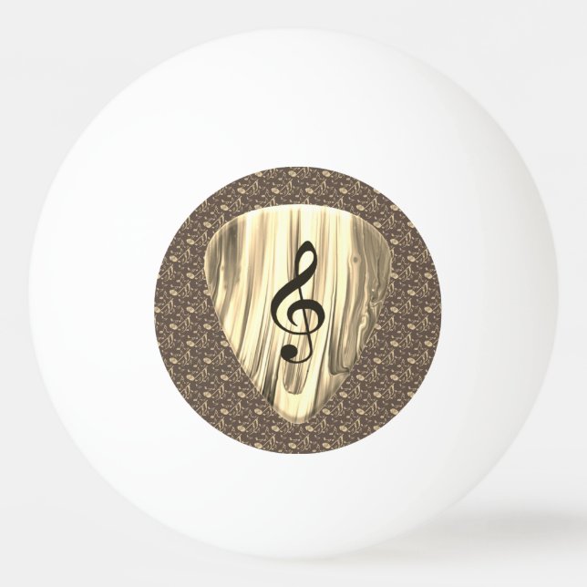 Bolinha De Ping Pong Seleção de Violão de Nota de Música Personalizada (Frente)