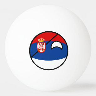 Bolinha De Ping Pong Serbia Geeky de tensão engraçado Countryball