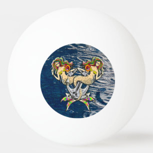 Bolinha De Ping Pong Sereias Ligadas - Design náutico para Pavimentos d