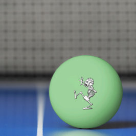 Bolinha De Ping Pong Serviço de antecipação de esqueleto