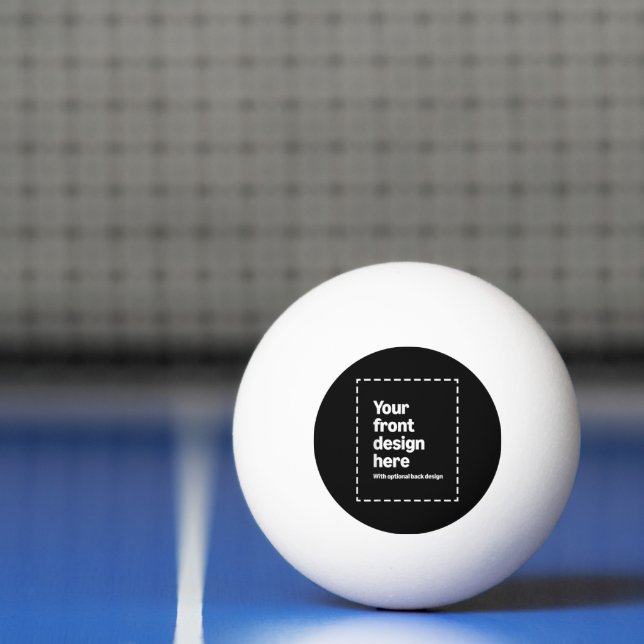 Bolinha De Ping Pong Seu Design Aqui (Líquido)