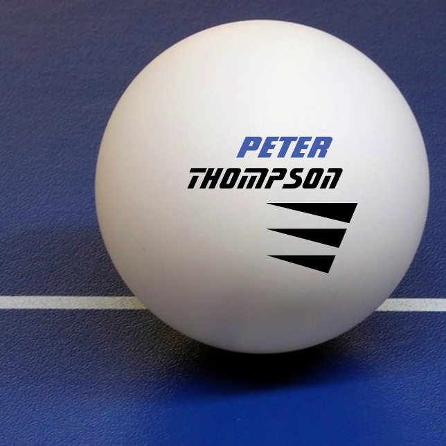 Bolinha De Ping Pong seu nome logotipo mesa (Criador carregado)