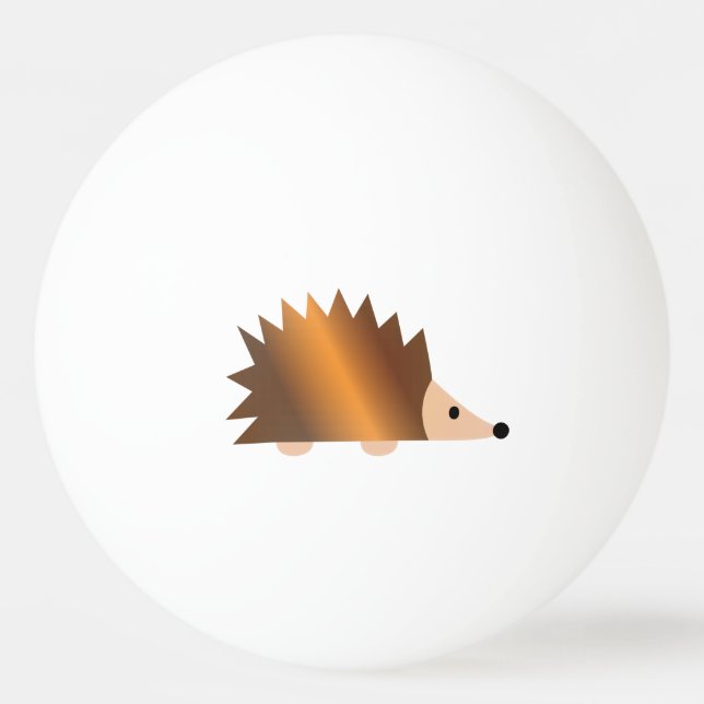 Bolinha De Ping Pong Shiny Brown Hedgehog (Frente)