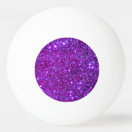 Bolinha De Ping Pong Sibilo feminino Glittery Glam Sparkly roxo Pong