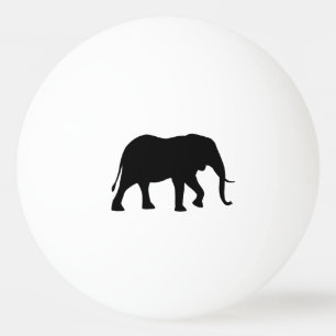 Bolinha De Ping Pong Silhouette de Elefante Africano