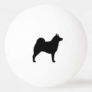 Bolinha De Ping Pong Silhueta de Elkhound do norueguês