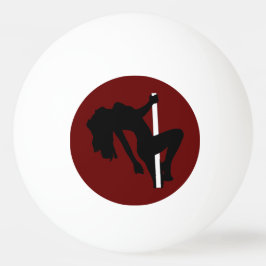 Bolinha De Ping Pong Silhueta de Mulher Dançarina de Entretenimento Ver