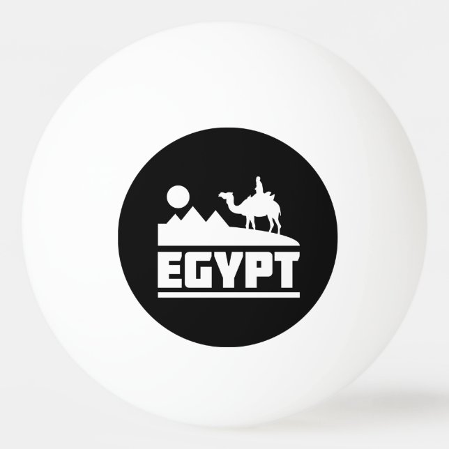 Bolinha De Ping Pong Silhueta do camelo de Egipto (Frente)