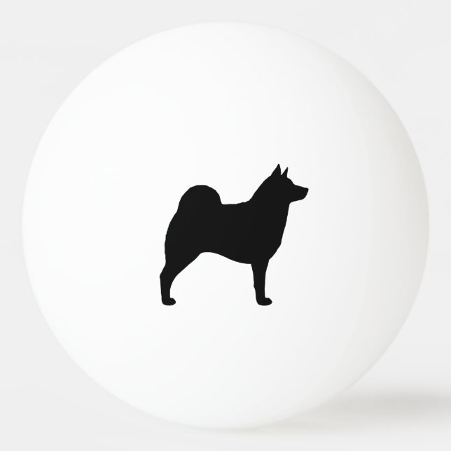 Bolinha De Ping Pong Silhueta do Norwegian Elkhound (Frente)