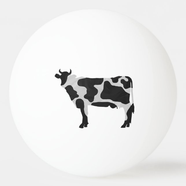 Bolinha De Ping Pong Silhueta Preta e Branca (Verso)