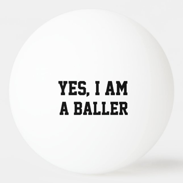 Bolinha De Ping Pong Sim, eu sou um craque (Frente)