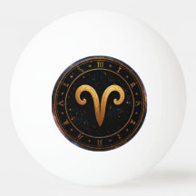 Símbolo da Roda do Zodíaco Áries Dourado