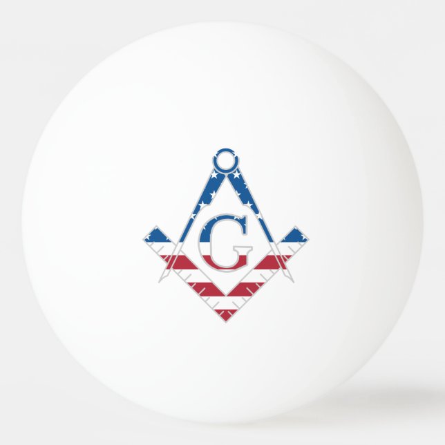 Bolinha De Ping Pong Símbolo freemasônico dos EUA (Frente)