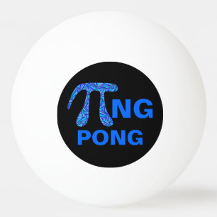 Bolinha De Ping Pong Símbolo Pi Azul Geek Matemático Engraçado Pi+ng Po