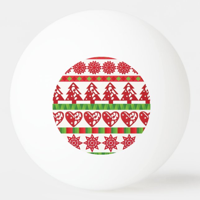 Bolinha De Ping Pong Símbolos natalinos (Frente)