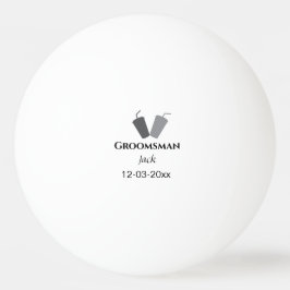 Bolinha De Ping Pong SIMPLES MINIMAL adicionar seu nome padrinho de cas