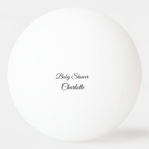 Bolinha De Ping Pong SIMPLES MINIMAL.CUTE ADICIONE O NOME DO BEBÊ baby