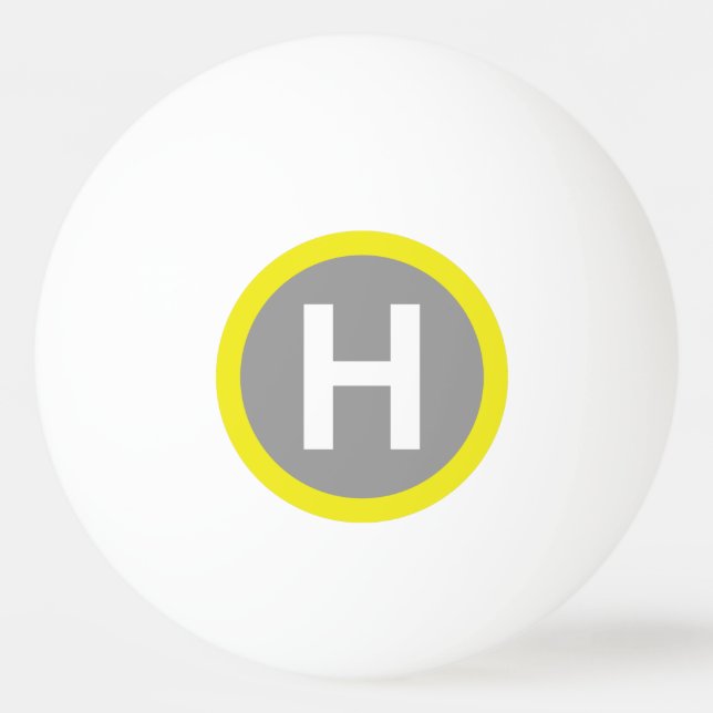 Bolinha De Ping Pong Sinal de Heliponto (Frente)