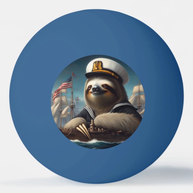 Bolinha De Ping Pong Sloth Sailor (Frente)
