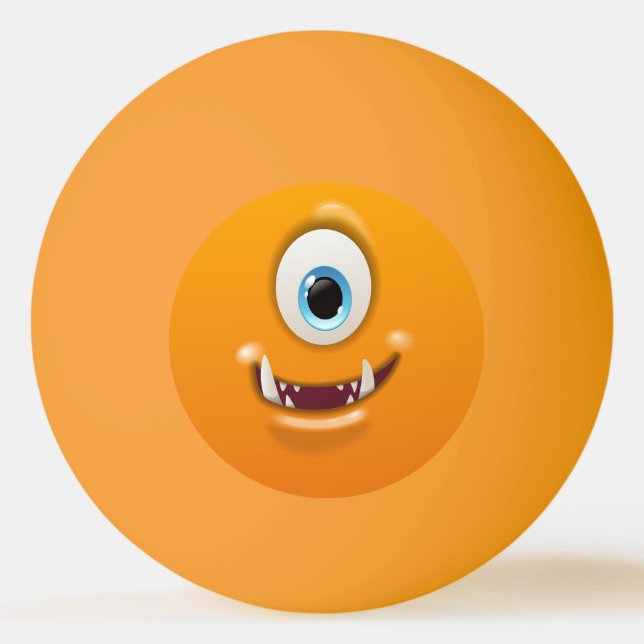 Bolinha De Ping Pong Smiley One-Eyed Monster Personalize (Frente)