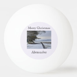 Bolinha De Ping Pong Snowy Morning