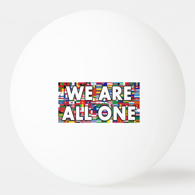 Bolinha De Ping Pong Somos Todos Um (Frente)