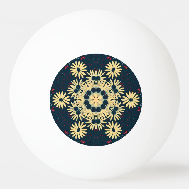 Bolinha De Ping Pong Sonhos de Margarida Mandala (Frente)